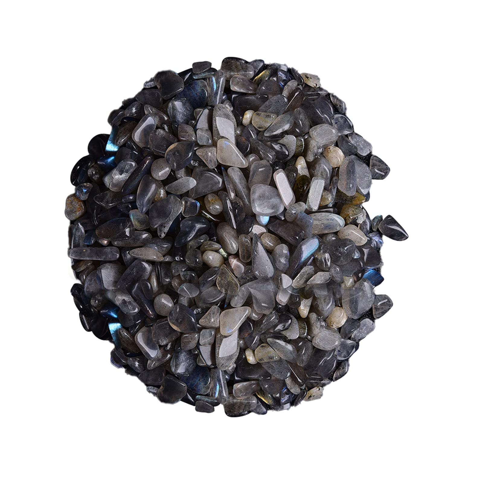Natural Mixed Quartz Crystal Stones 100g 5-7mm Gravel for Terrarium Aquarium Succulent Potting Craft Jewelry Making Energy Home Décor (T, One Size)