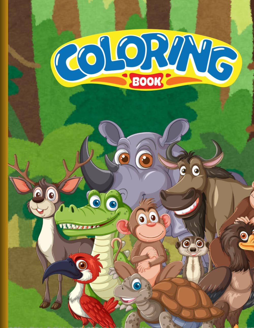 “Fun & Easy Colouring Book for Kids – Learn Colours with Animals, Shapes & More”