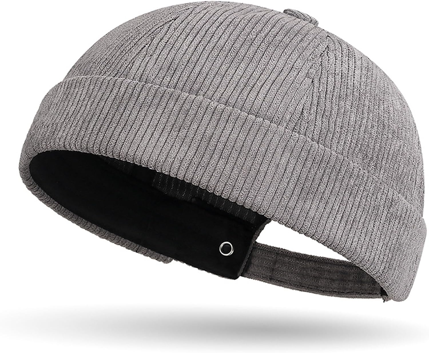 Corduroy Brimless Hat for Men Women Solid Rolled Cuff Docker Cap Harbour Beanie Hats Landlord Hat Sailor Cap K274 - Image 3