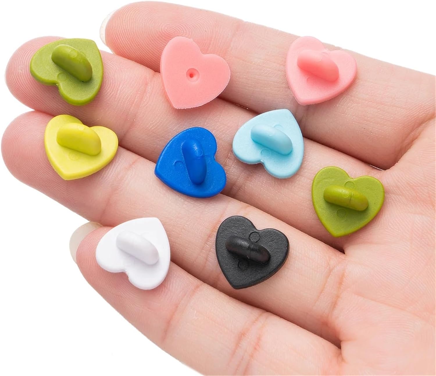 Pin Backs Rubber ​Pins Back 280pcs Button Buckle Clasps Keepers for Base Locks Jewelry Accessories Badges Replacement for Uniform Badge Replacement Craft Making(Gold 15mm)