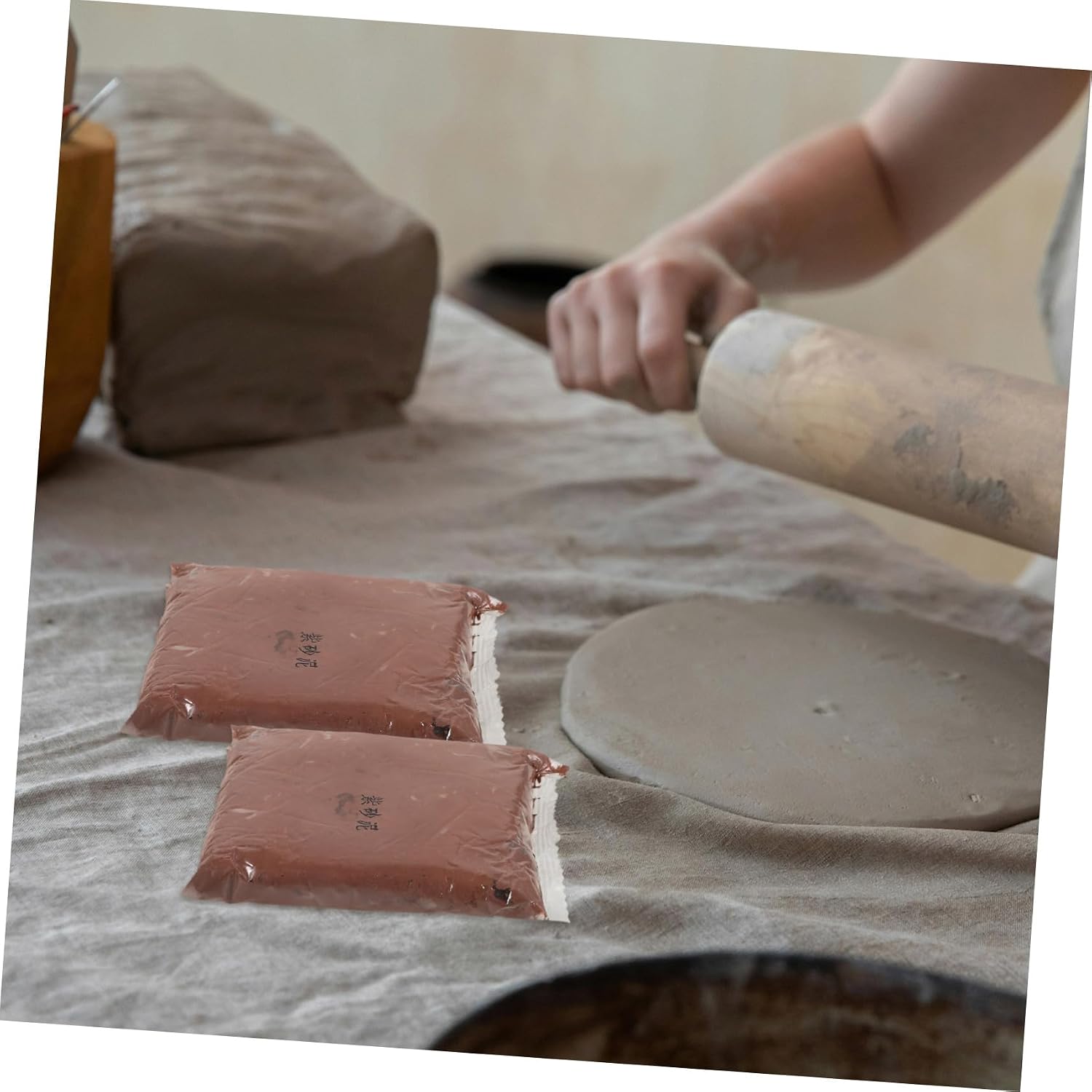 Veemoon 4bags Air Dry Clay Kit for Crafting Soft Modeling Clay for Sculpting Easy to Shape for Art Projects and Creative Fun