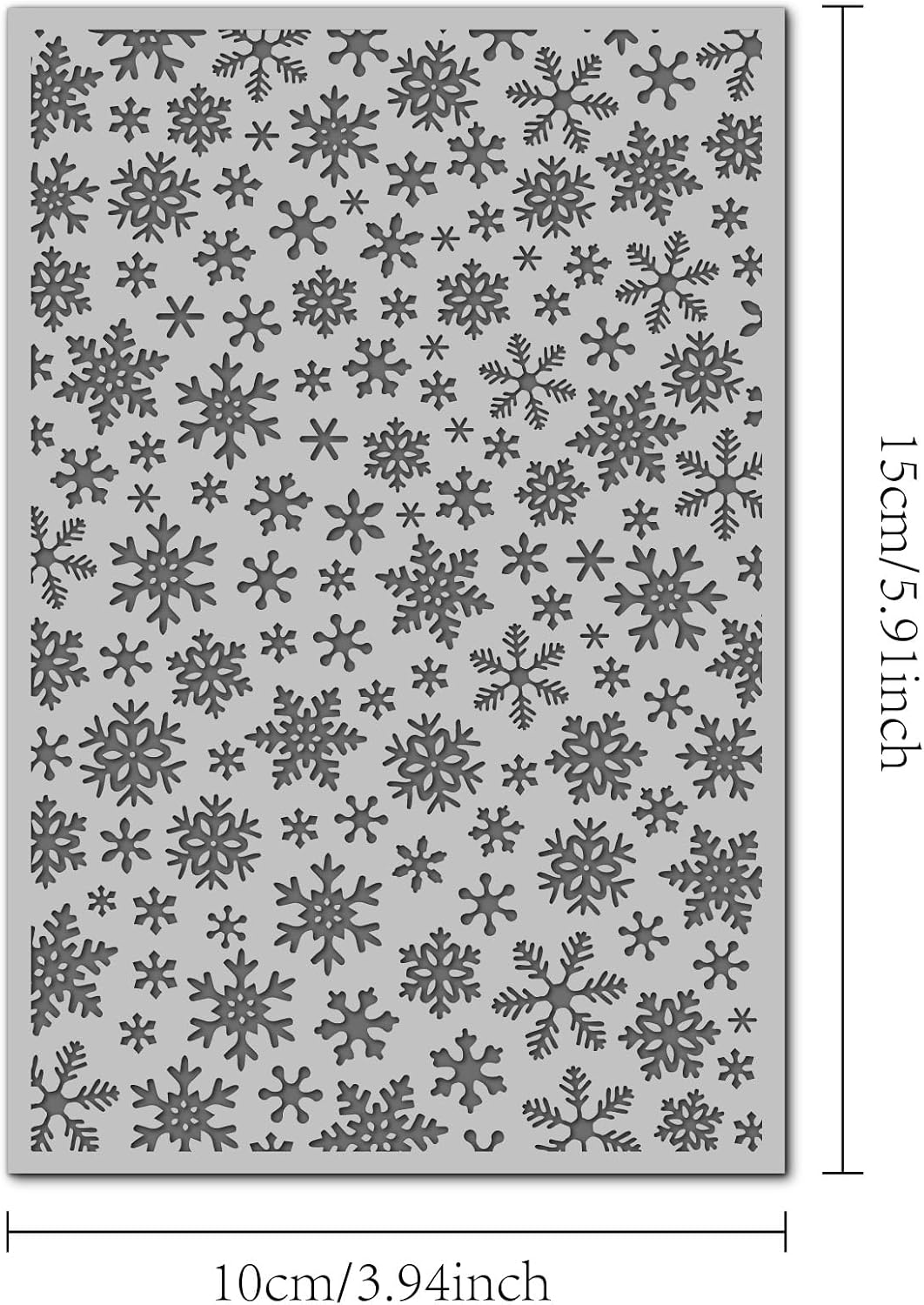 Snowflakes Polymer Clay Texture Mat for Earrings Jewelry Making, Christmas Snowflake Clay Texture Sheets for Polymer Clay Projects Floral Stamps for Clay Earrings Tools