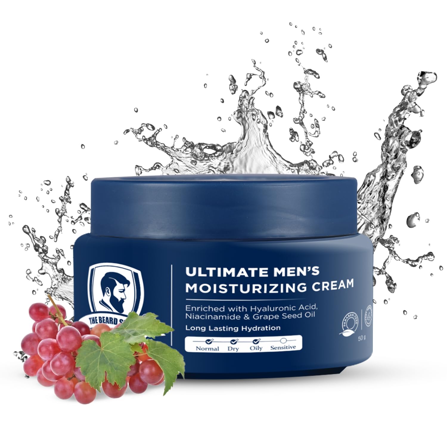 The Beard Story Moisturizing Cream | Niacinamide Moisturizer for Face | Dark Spots Remover for Face, Elbow, Knees & Body | Oil-Free Hydration | Moisturiser for Glowing Skin | Long Lasting | Pigmentation Cream | Non-Sticky | All Skin Types | 50g