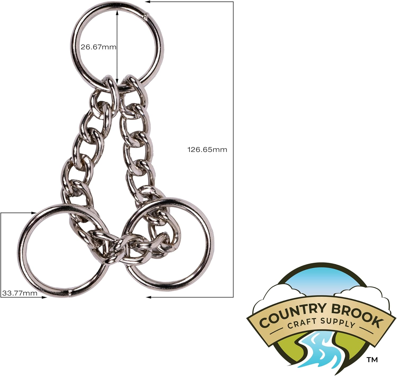 Country Brook Design - 1 Inch Half Check Chains (Pack of 20)