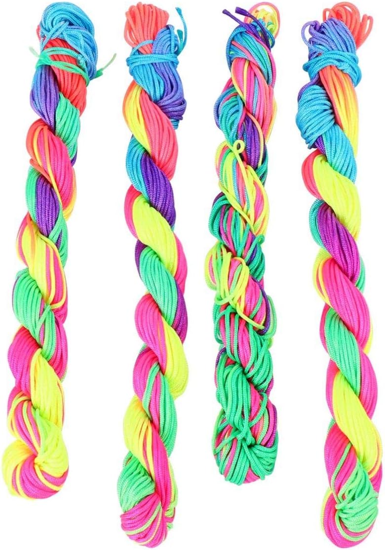 Braided Thread 4 Bundles DIY Weaving Cord for Crafts Chinlon