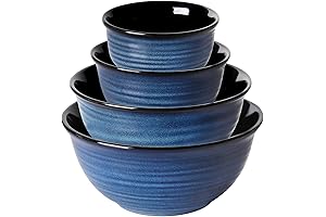 Hasense Ceramic Mixing Bowl Set For All Your Kitchen Needs