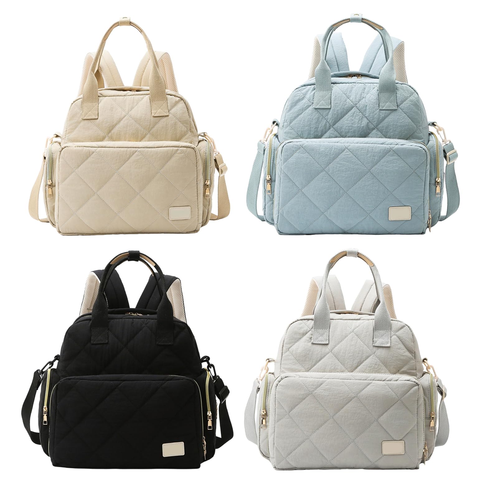 Bolsa para pañales, mochila para mamá, con múltiples compartimentos, de viaje para mujer, a prueba de salpicaduras, gran capacidad, separación húmeda y seca