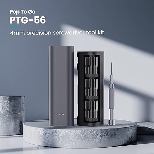 Miniatura 5 de JIMIHOME Juego de destornilladores de precisión de 56 piezas, incluye 42 puntas, kit de destornilladores con funda de transporte de acero aleado,