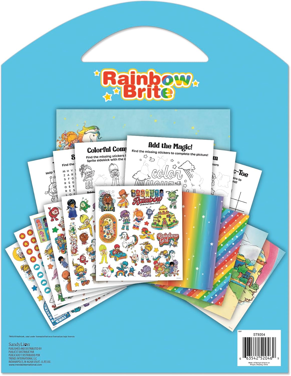 Rainbow Brite Grab and Go Stickers