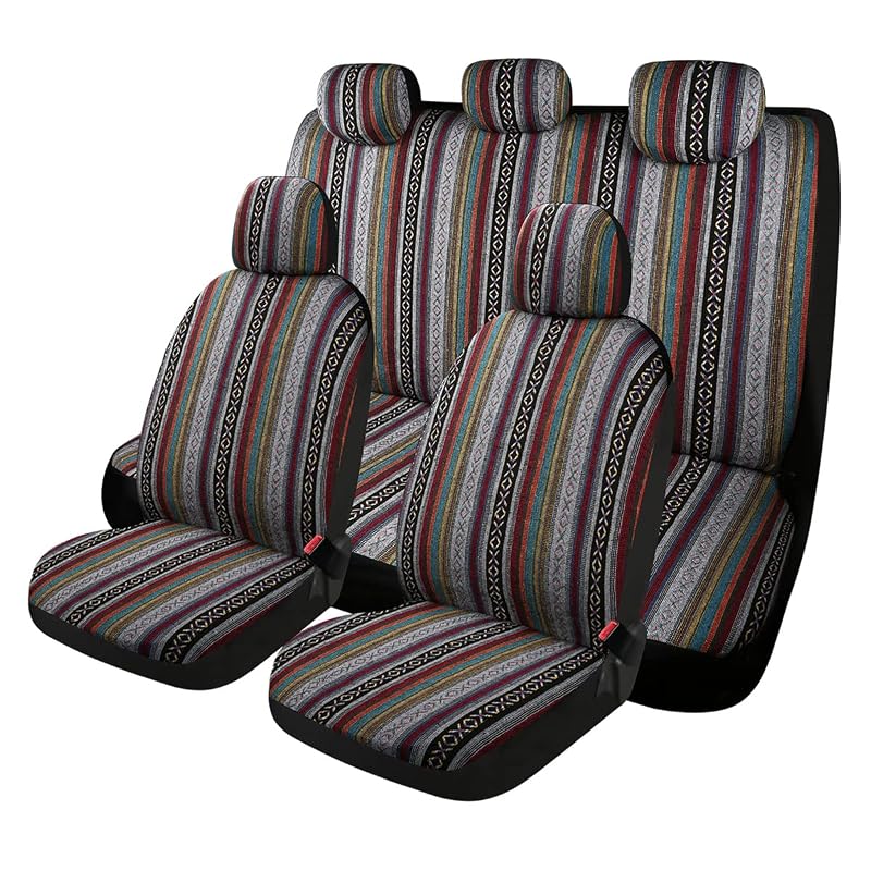 Kit de Capas para Bancos Automotivos PONYJOYUP Baja Inca em Poliéster, Conjunto Completo com 9 Peças