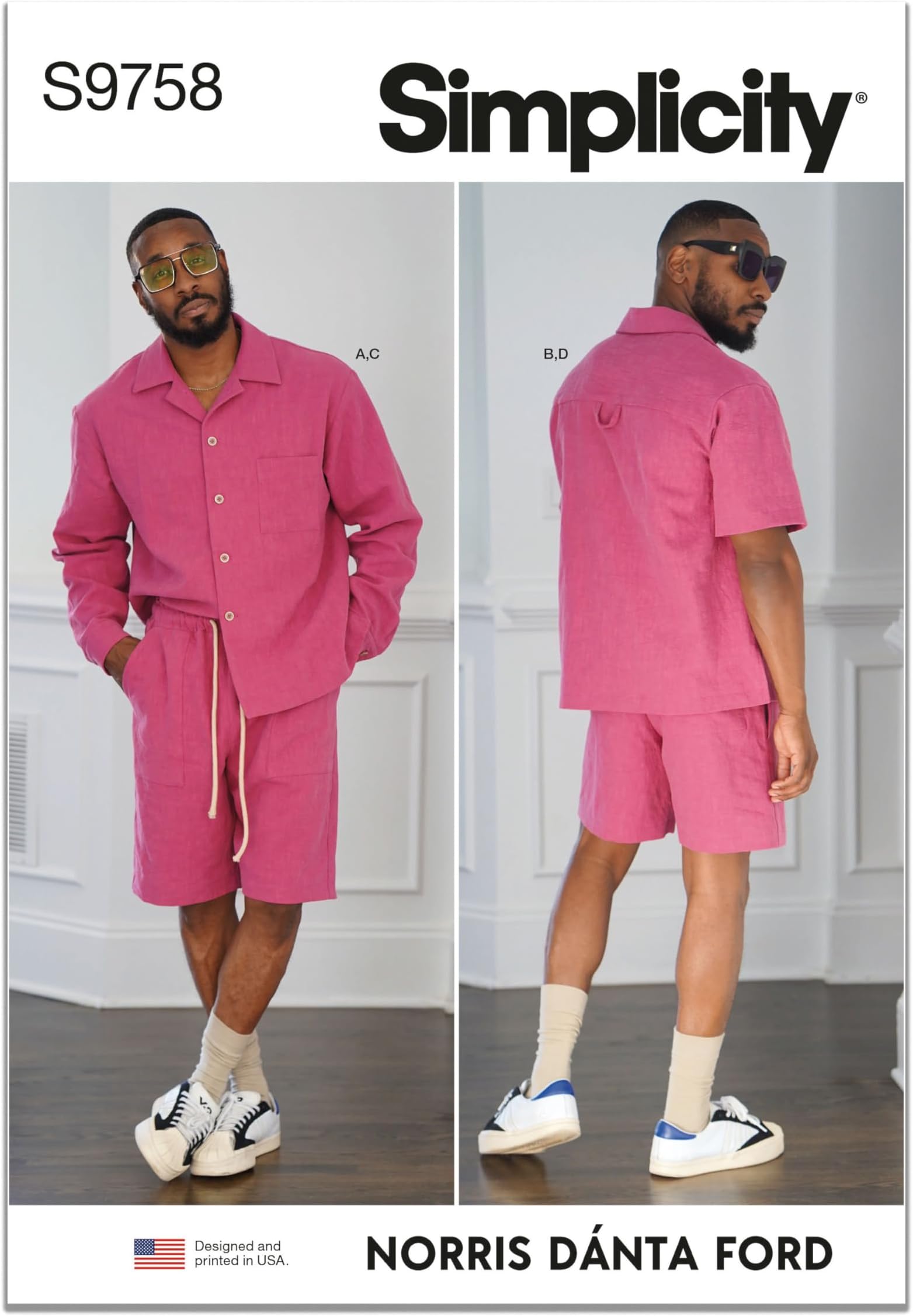 Amazon.com: Simplicity Men's Relaxed Fit Shirts and Pull-On Shorts ...