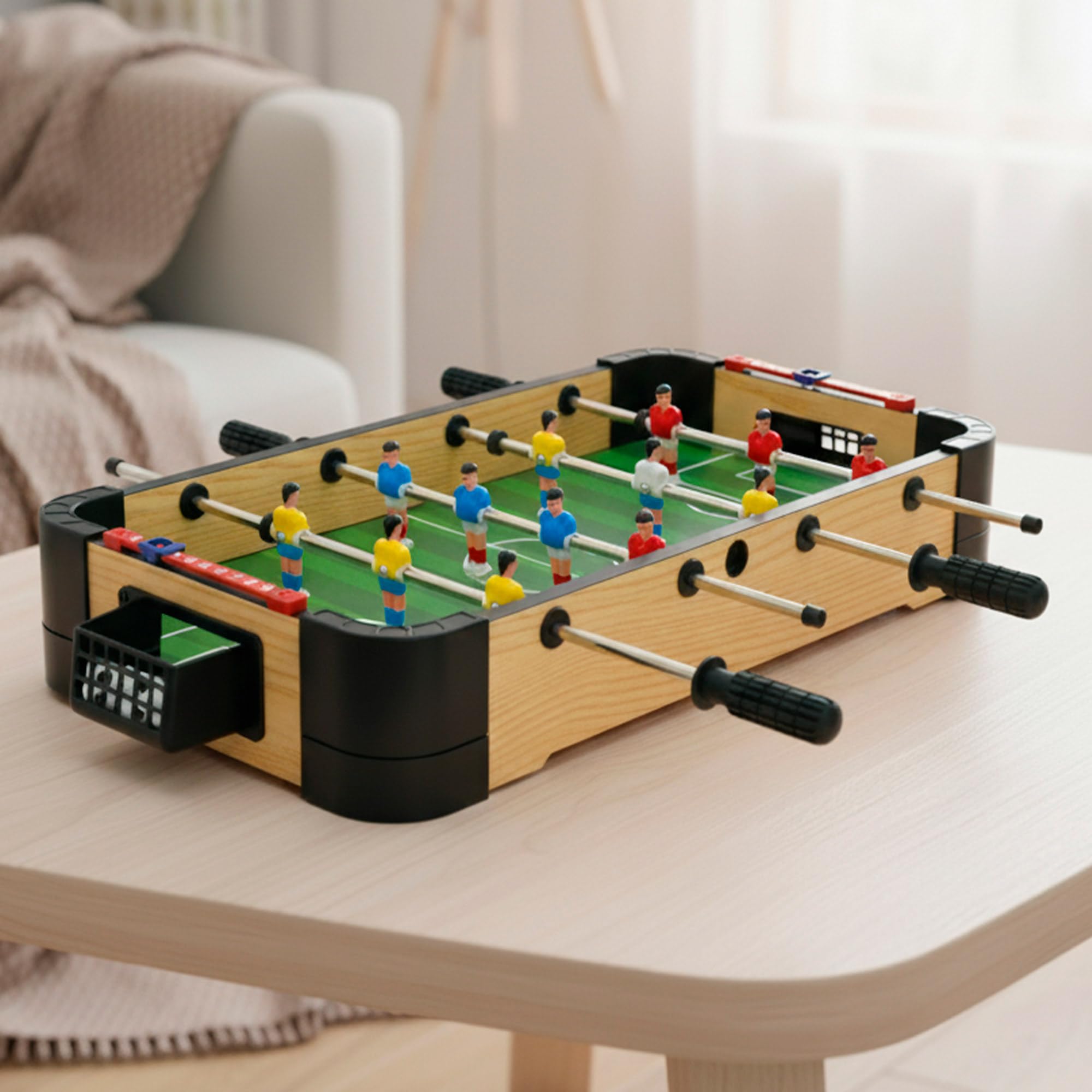 ColorBaby CB Games - Futbolín Mesa, Cuerpo plástico Resistente, 12 Jugadores, con marcadores manuales, para 2 Personas, Futbolines para niños, Fútbol niño, Juguetes 6 años (39527) — view 2