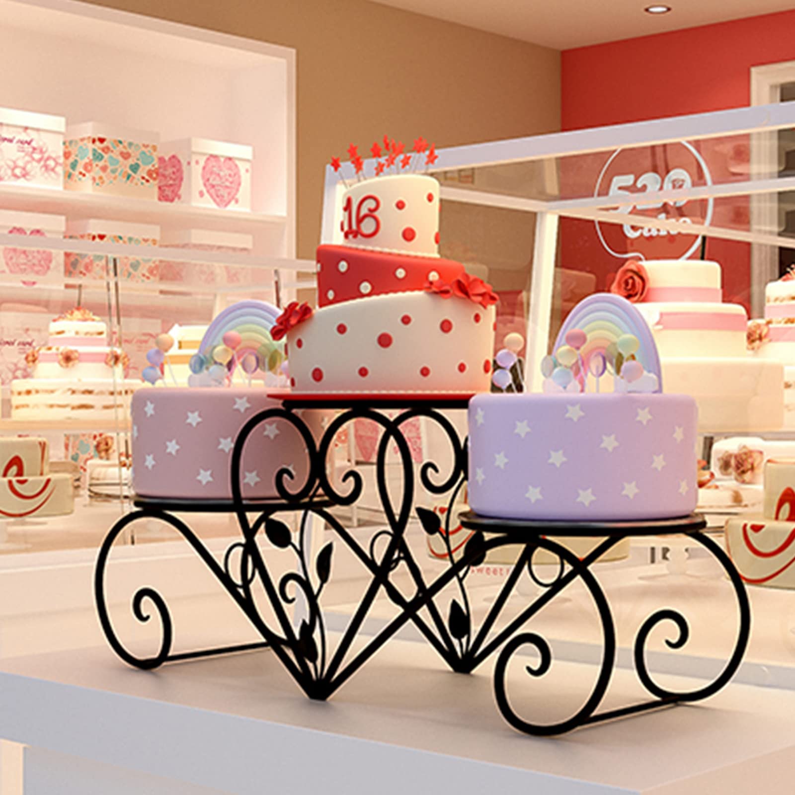 豪華 ディスプレイスタンド 3点セット アンティーク 上品 ケーキスタンド A032 ケーキ スタンド プレート 3段セット アフタヌーンティー