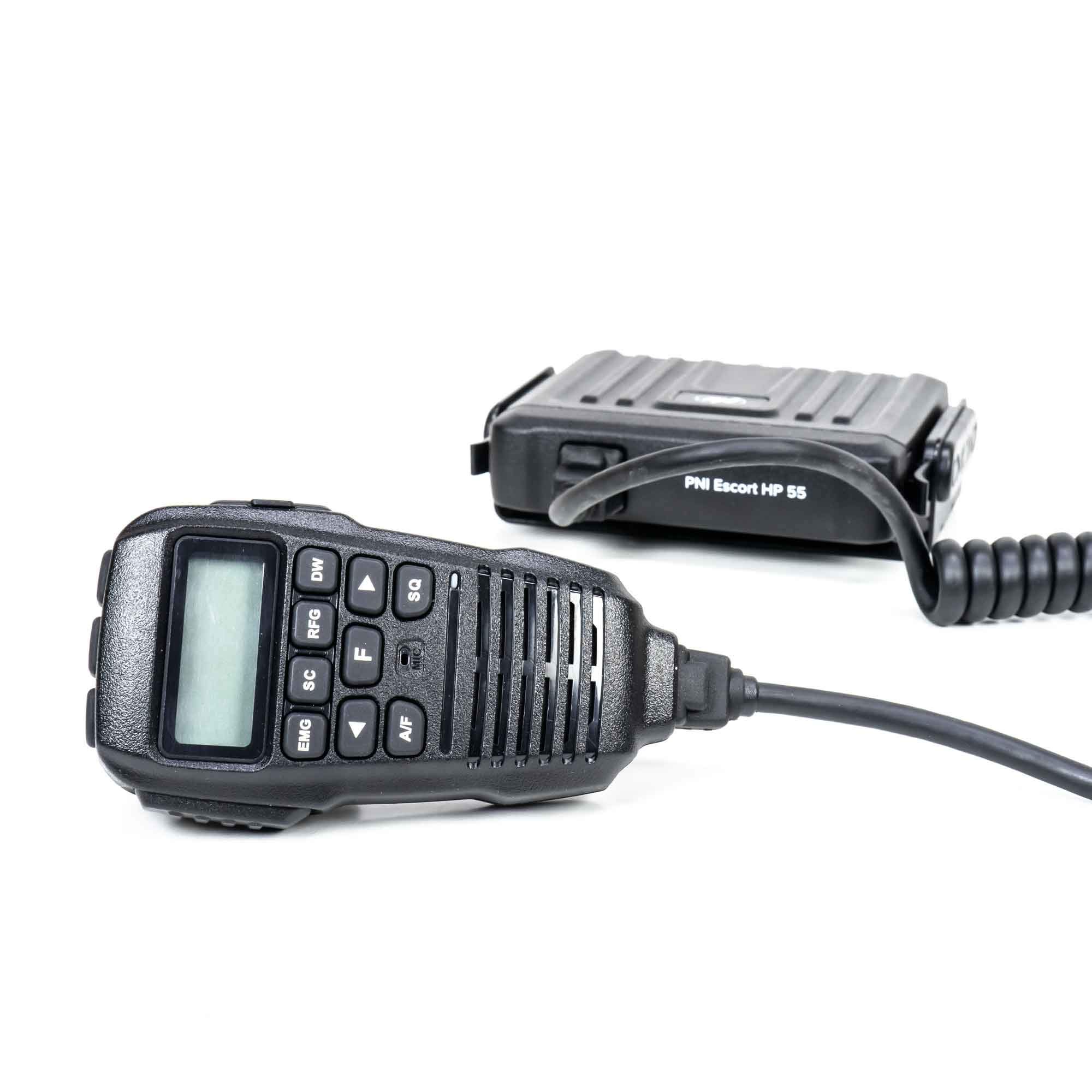 Radio CB PNI Escort HP 55 ASQ, multi-standard, wzmocnienie RF, ASQ, regulowany SQ, wtyczka do zapalniczki w zestawie