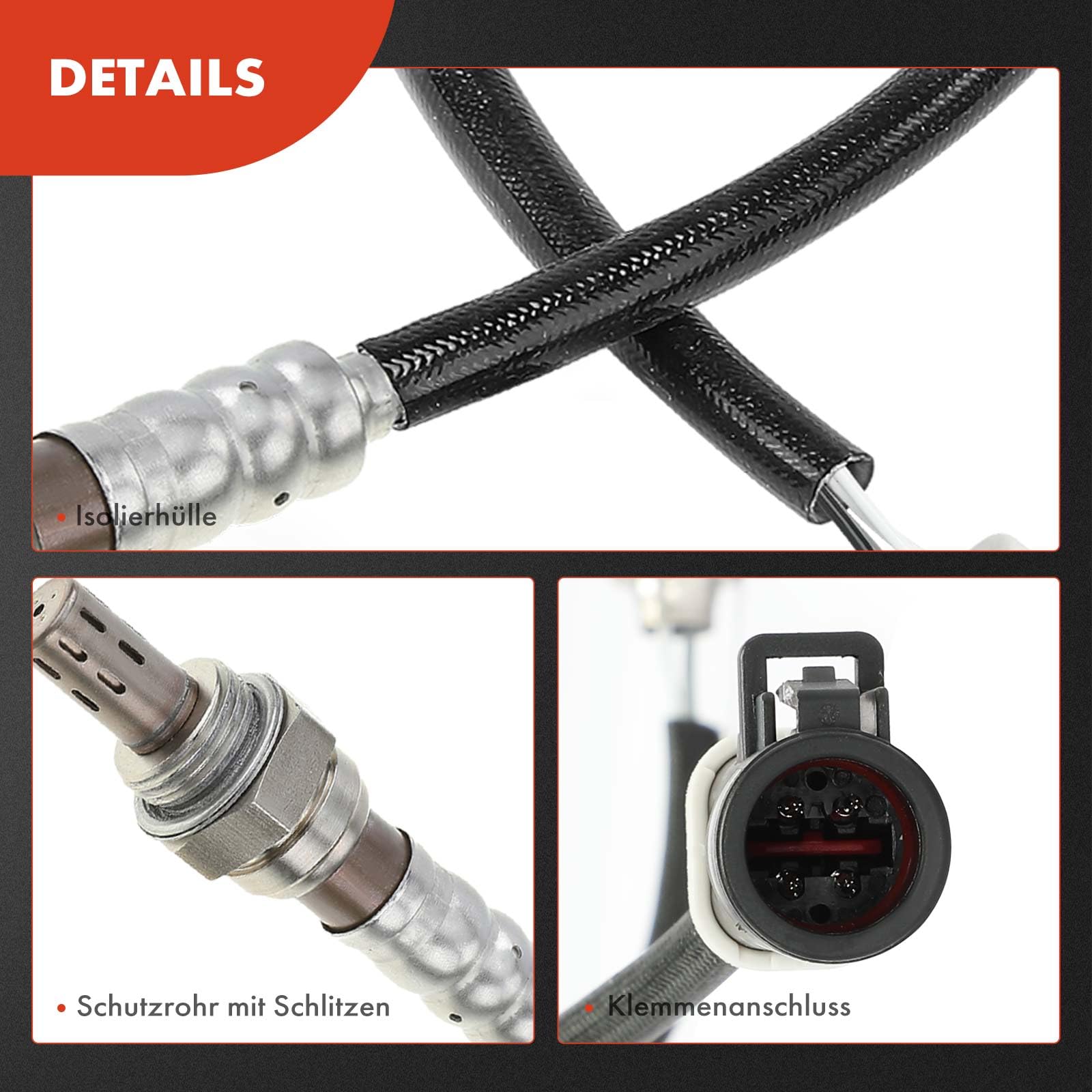 Frankberg Sonda lambda Sonda diagnostica Compatibile con Fiesta VI CB1 CCN Focus Turnier DNW Focus DAW DBW 2 DY Fiesta V JD JH Replace# 250-24001