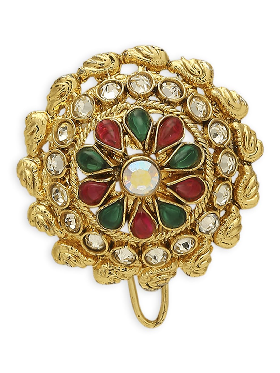 See full amazon price history chart for OOMPH Jewellery Red Maroon & Green Stones Ethnic Hair Bun Pin - Juda Pin | Floral Design with Pearls For Women & Girls Stylish Latest (HST1_O) OOMPH Jewellery Red Maroon & Green Stones Ethnic Hair Bun Pin - Juda Pin | Floral Design with Pearls For Women & Girls Stylish Latest (HST1_O) (B0CTQVJPMM) Amazon Price History, Amazon Price Tracker