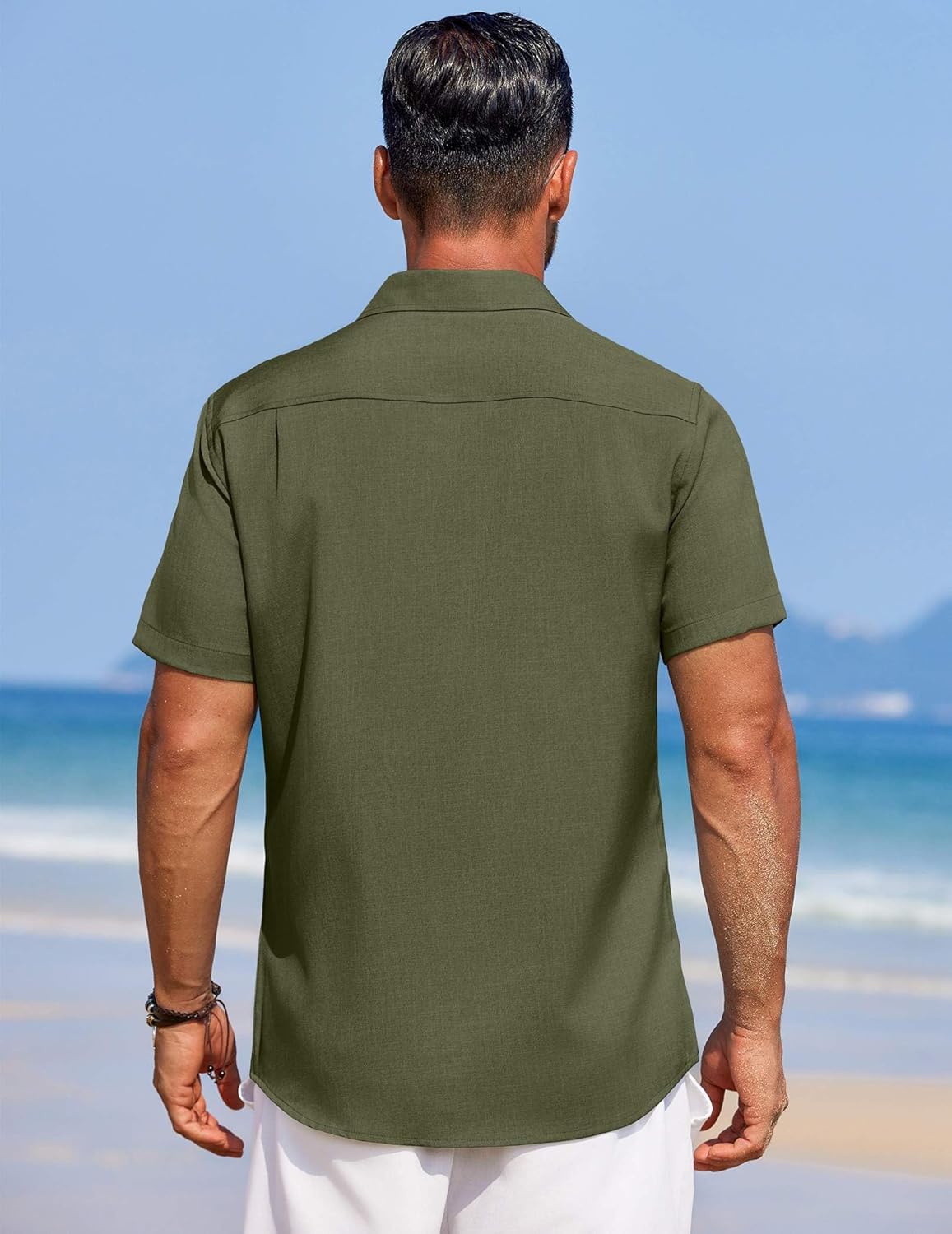 COOFANDY Men's Summer Beach Vacation Shirt Casual Button Down Short Sleeve Shirt Hawaiian Tropical Resort Wear - Image 6