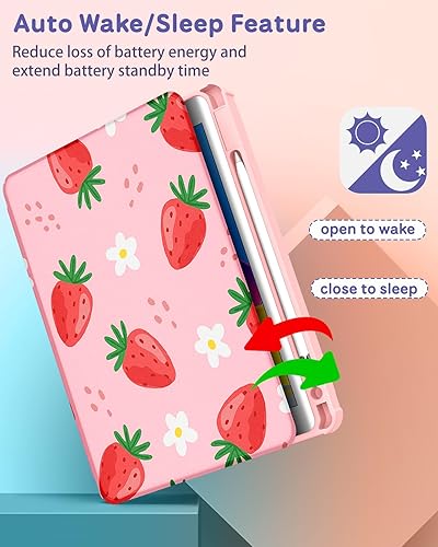 Miniatura 5 de Funda para iPad de 987Air de 3 generación de 10.2 y para iPad Pro de 10.5 pulgadas, con soporte giratorio de 360 grados, con soporte para lápices,