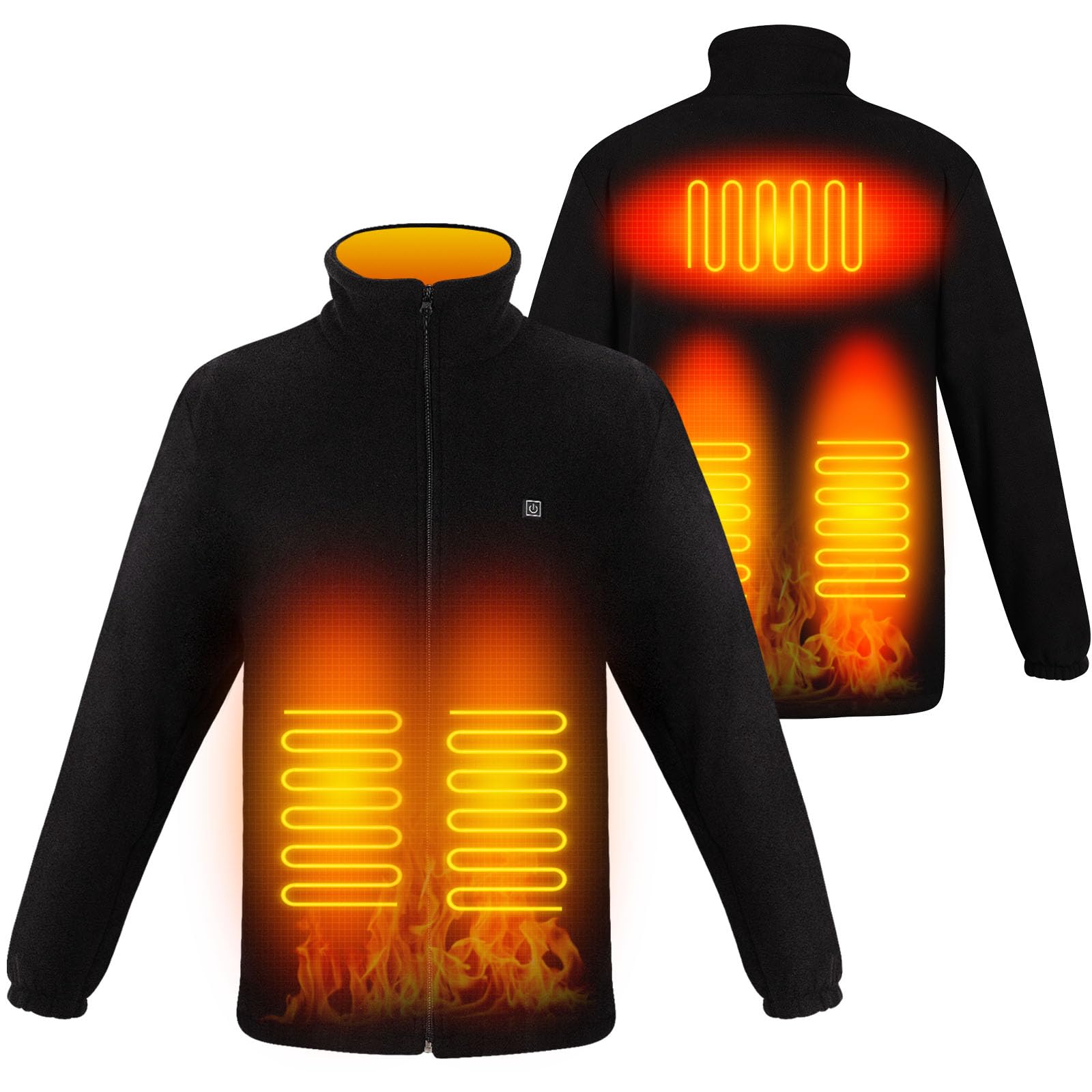 TOUVE Veste Chauffante Homme Femme Sans Manche 5 Zones 3 Niveaux Chauffage