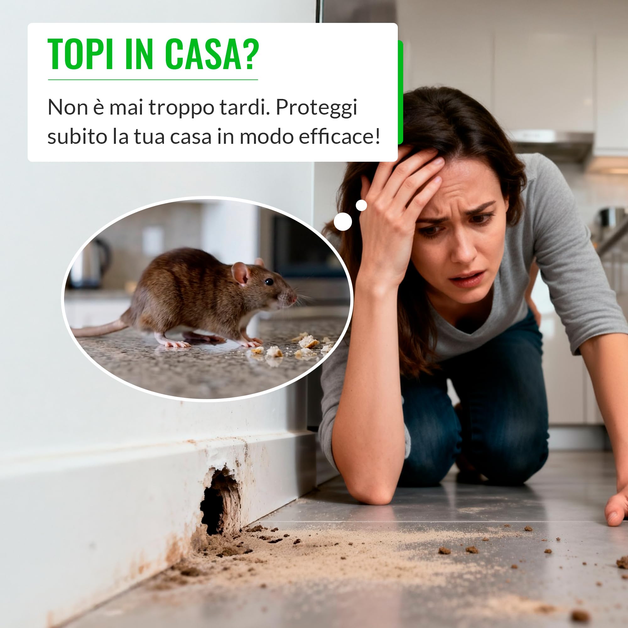 Mice&Co 4X Trappole per Ratti e Topi Professionali e Efficaci – Scatola per Esche Topicida Anti-manomissione – Stazione di Esca Sicura per Bambini e Animali – Interno/Esterno