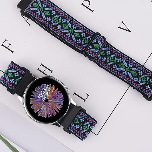 Miniatura 6 de Wanme Bandas elásticas para Samsung Galaxy Watch Active 2 de 1.575 pulgadas, 1.732 pulgadas, Galaxy Watch 1.654 pulgadas, Watch 3 1.614 pulgadas,