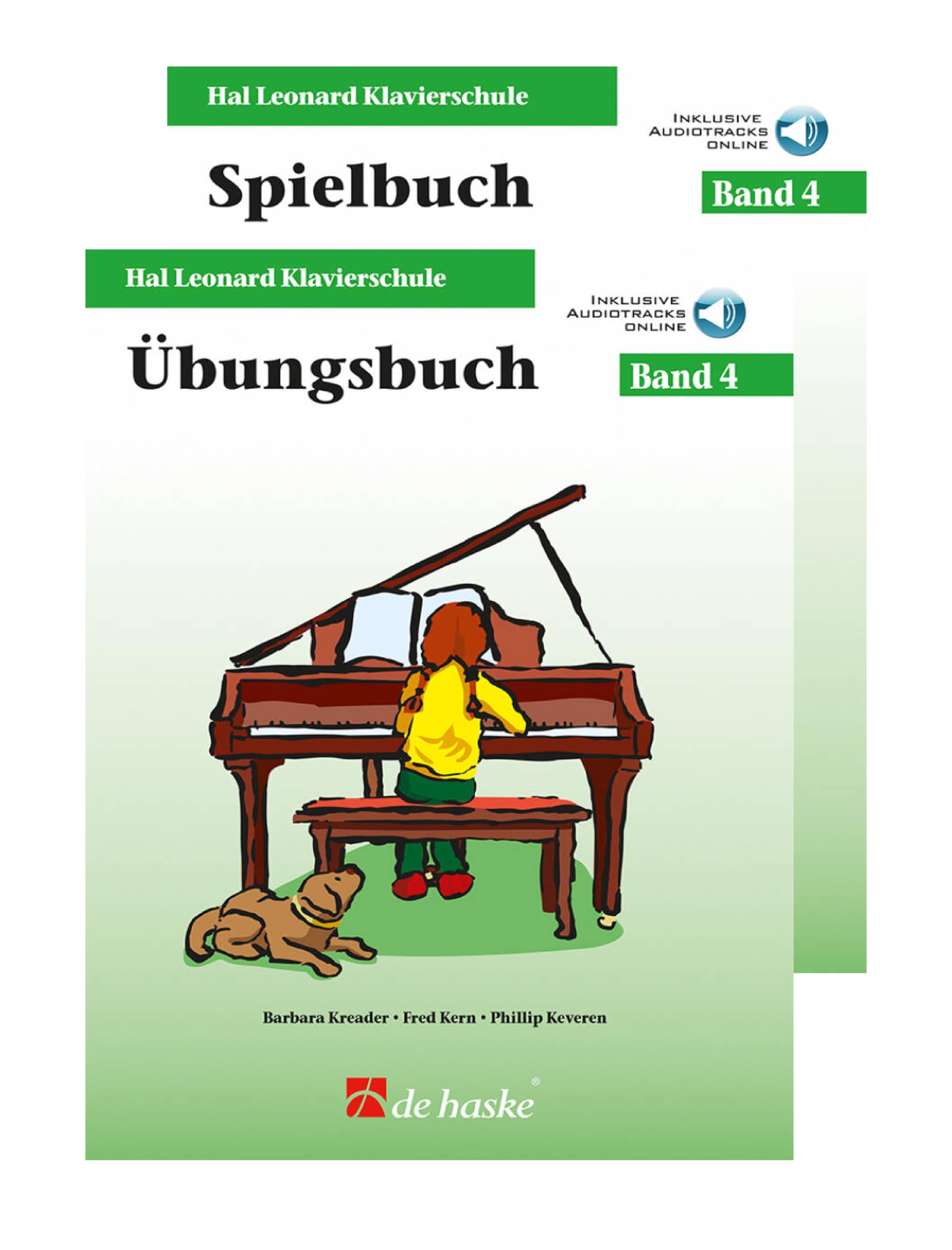 Phillip Keveren: Hal Leonard Klavierschule Band 4 - Unterrichtsbuch + Spielbuch (Set), Ausgabe inkl. Online-Audio und Notenheft, 9789043171939 + 9789043171229, 0528-99-404DHE + 0529-99-404DHE