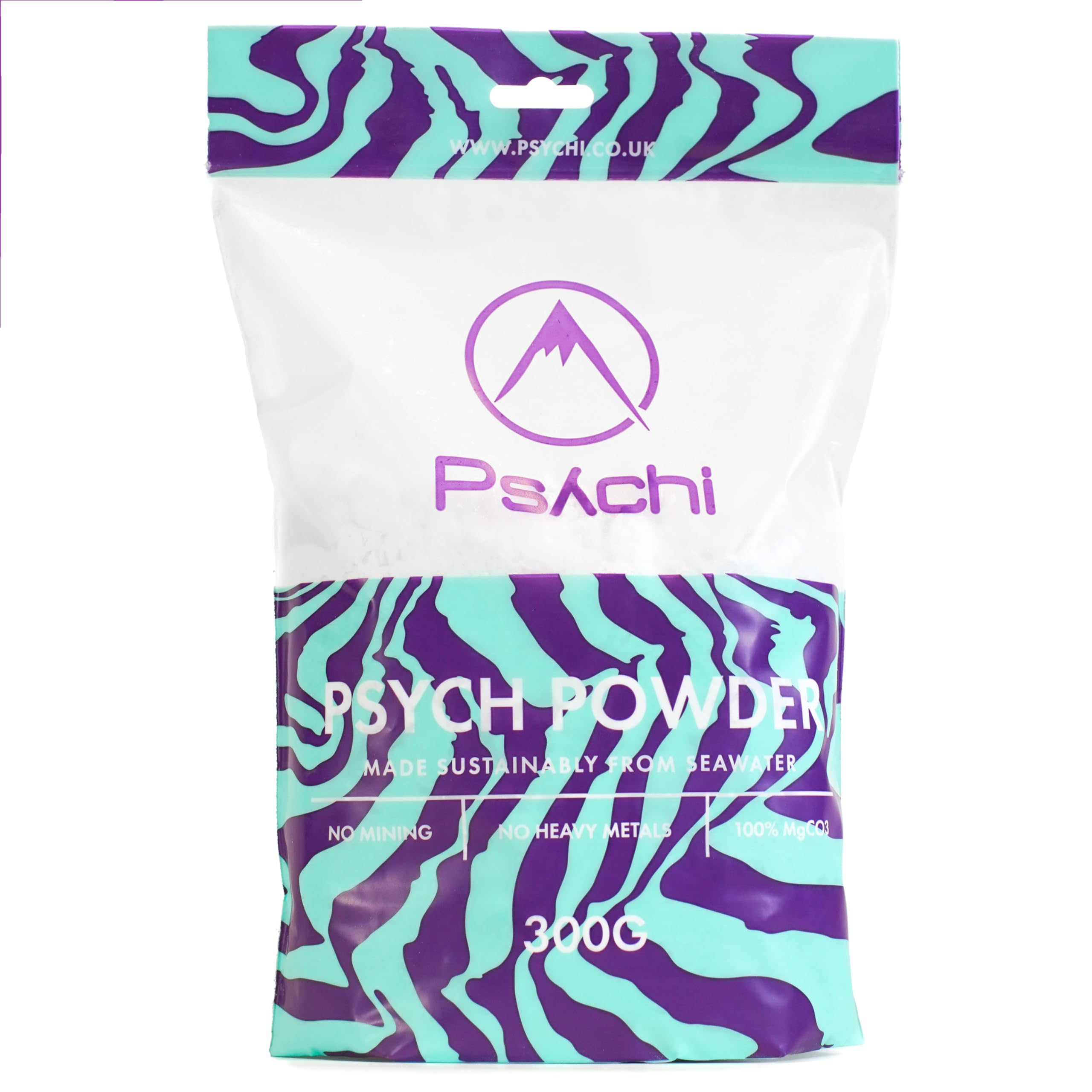 Psychi Psych Powder Climbing Chalk 300g, Pure Magnesium Carbonate Loose Chalk for Bouldering, Rock Climbing & Gym Grip - Chunky โ image 1