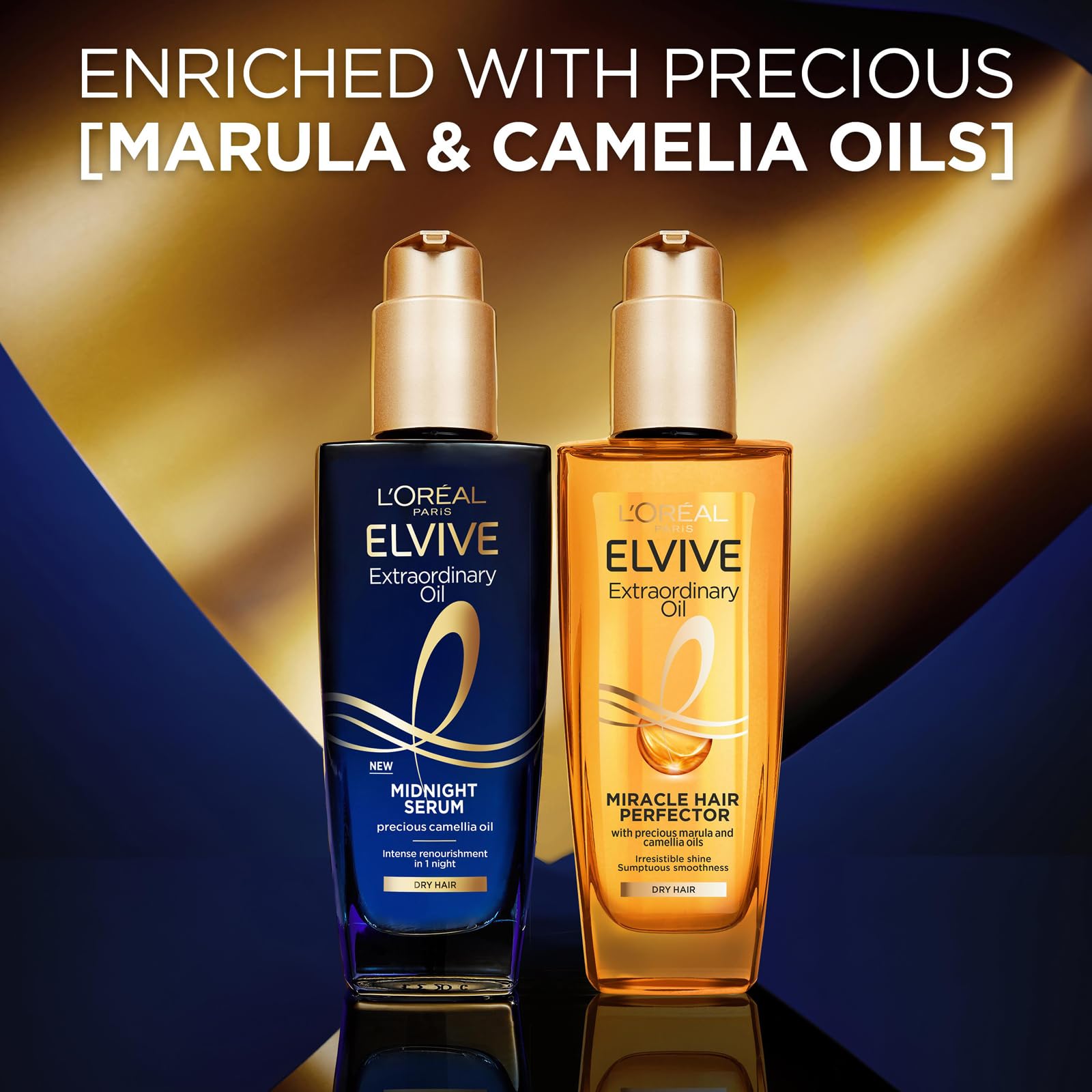 L’Oréal Paris Elvive Extraordinary Oil Nourished Hair Treatment Set, Ultimate Day & Night Routine for Dry Hair Bundle 2 x 100ml - Image 4