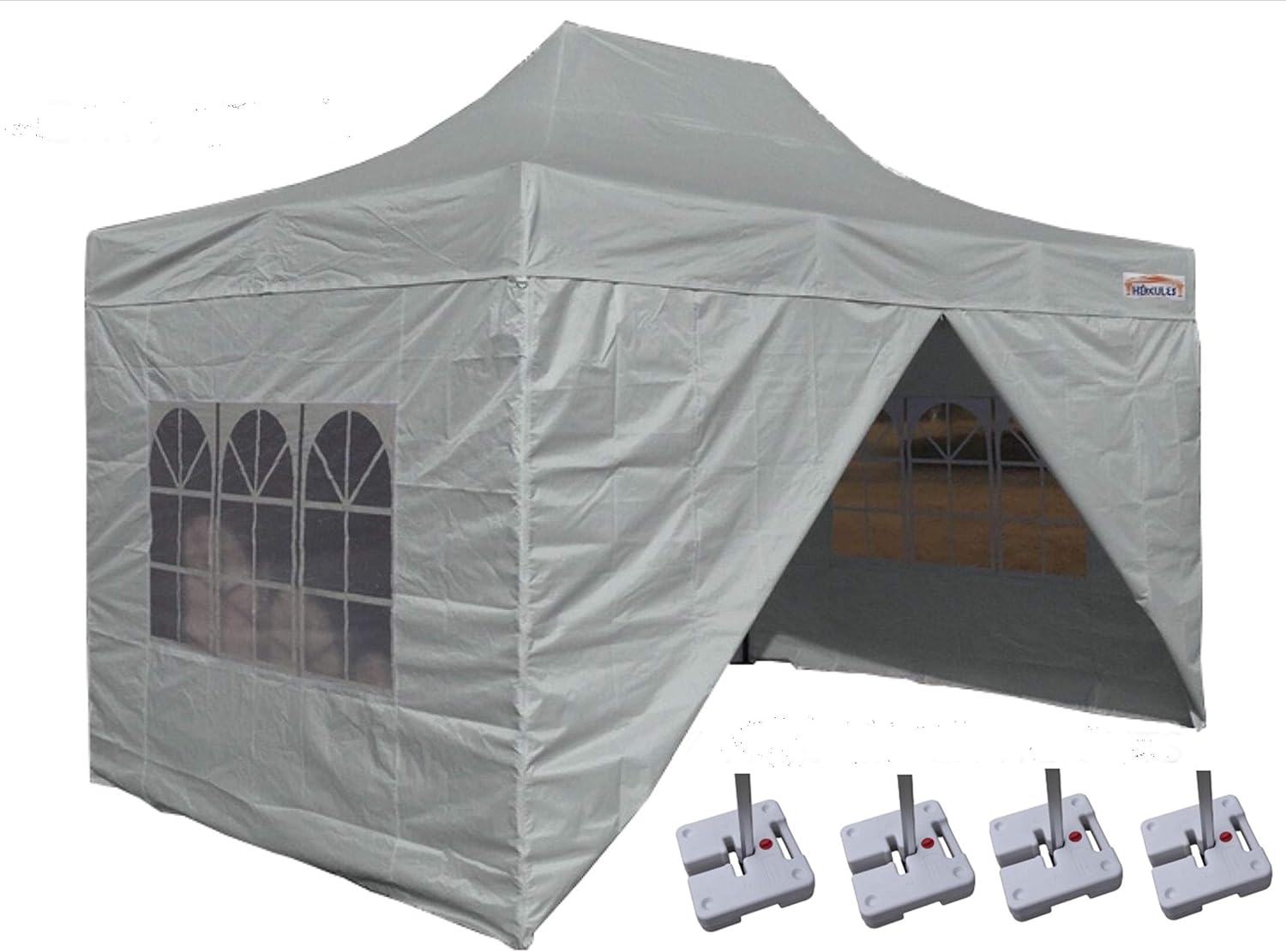 HERCULES GAZEBO® 3m x 4.5m STEEL FRAME COMMERCIAL GRADE POP UP GAZEBO Garden & Patio Garden