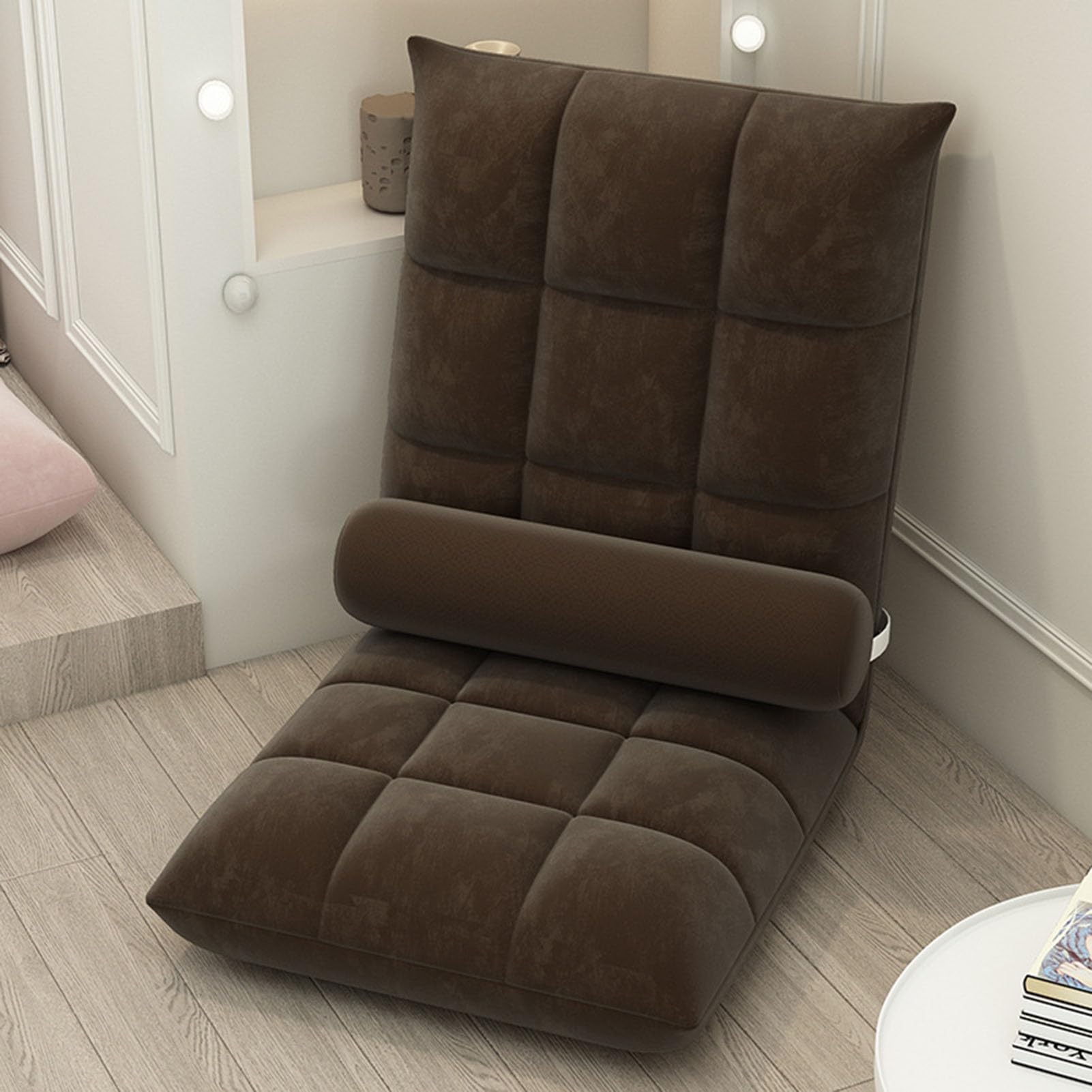Coussin de chaise à dossier haut avec assise épaisse rembourrée et base antidérapante
