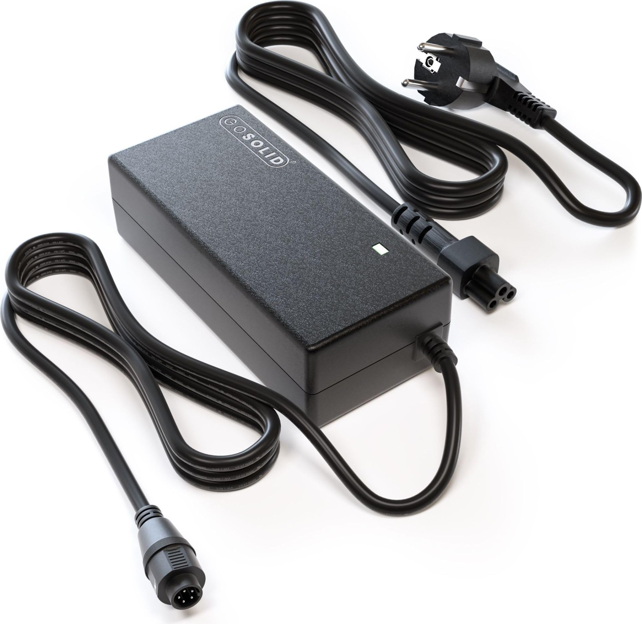 GO SOLID! Caricabatterie 42V compatibile con Puch Radius & Puch E-Going Bicicletta Elettrica