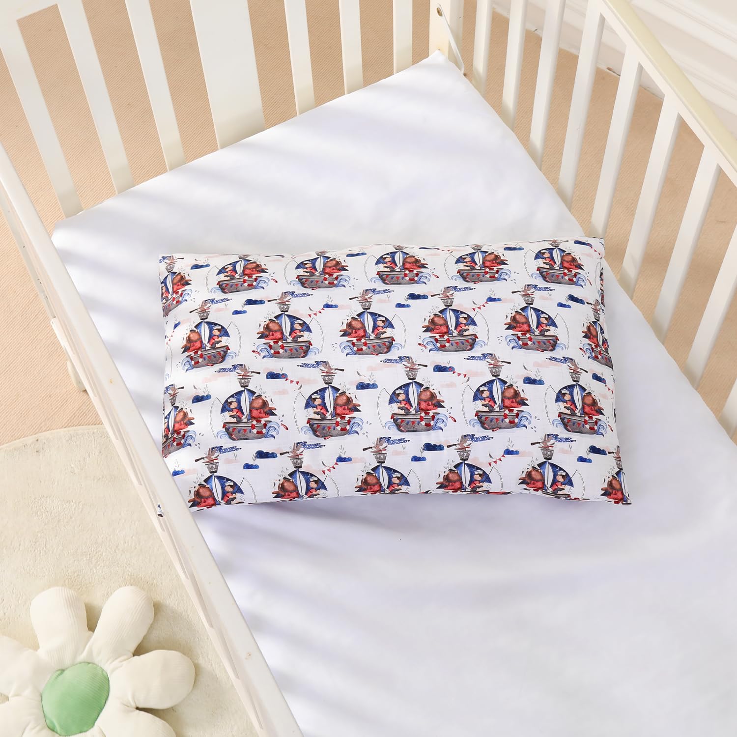 SUPERBE BEBE Parure de Lit Enfant - Housse de Couette 100x135 cm et Taie 40x60 cm en Coton Oeko-TEX - 10 Coloris au Choix - pour Bébé et Enfant Douce et Confortable - Idéale pour Une Nuit Paisible