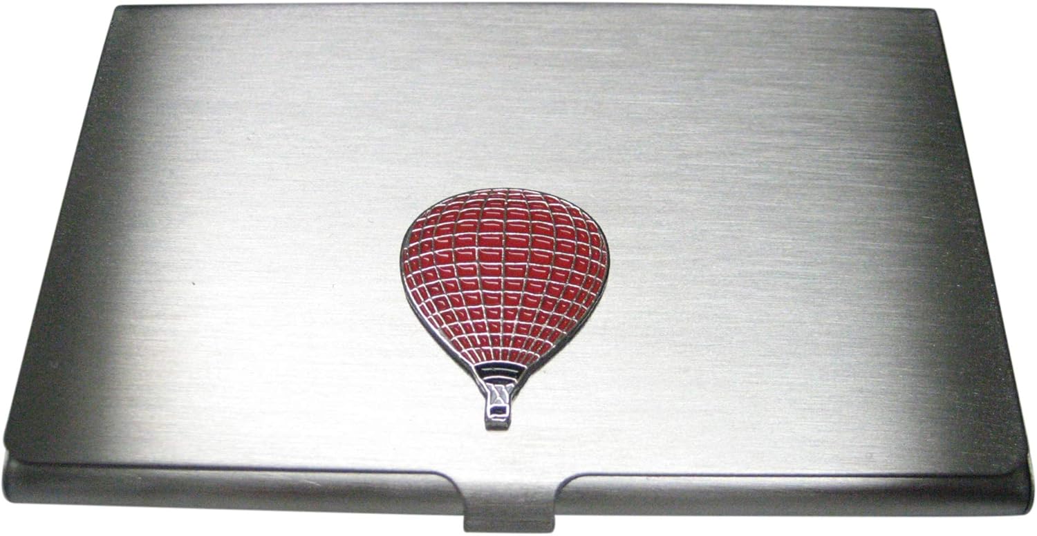 Kiola Designs Red Colored Hot Air Balloon Business Card Holder