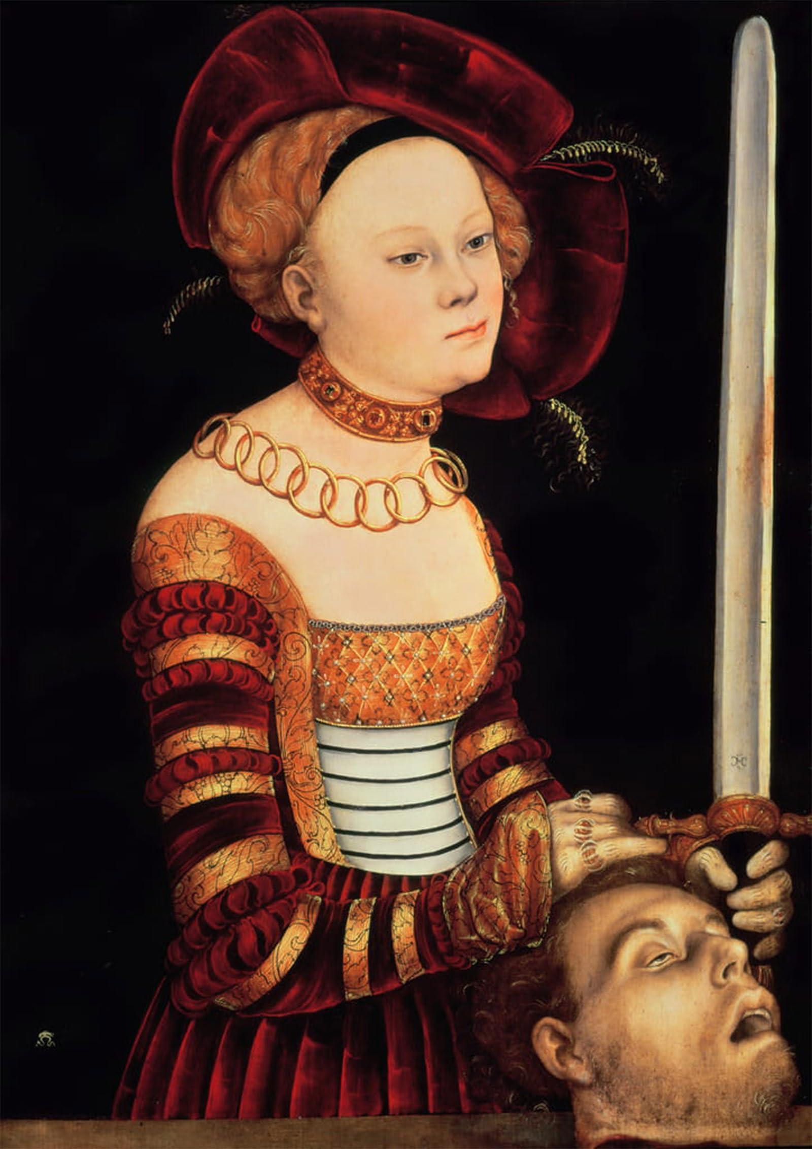 ARTXLXXBN Famous Painting Art Wall Decor Abstract Art Picture Judith by Lucas the Elder Cranach Animal Pictures for Home Decor 60x90cm