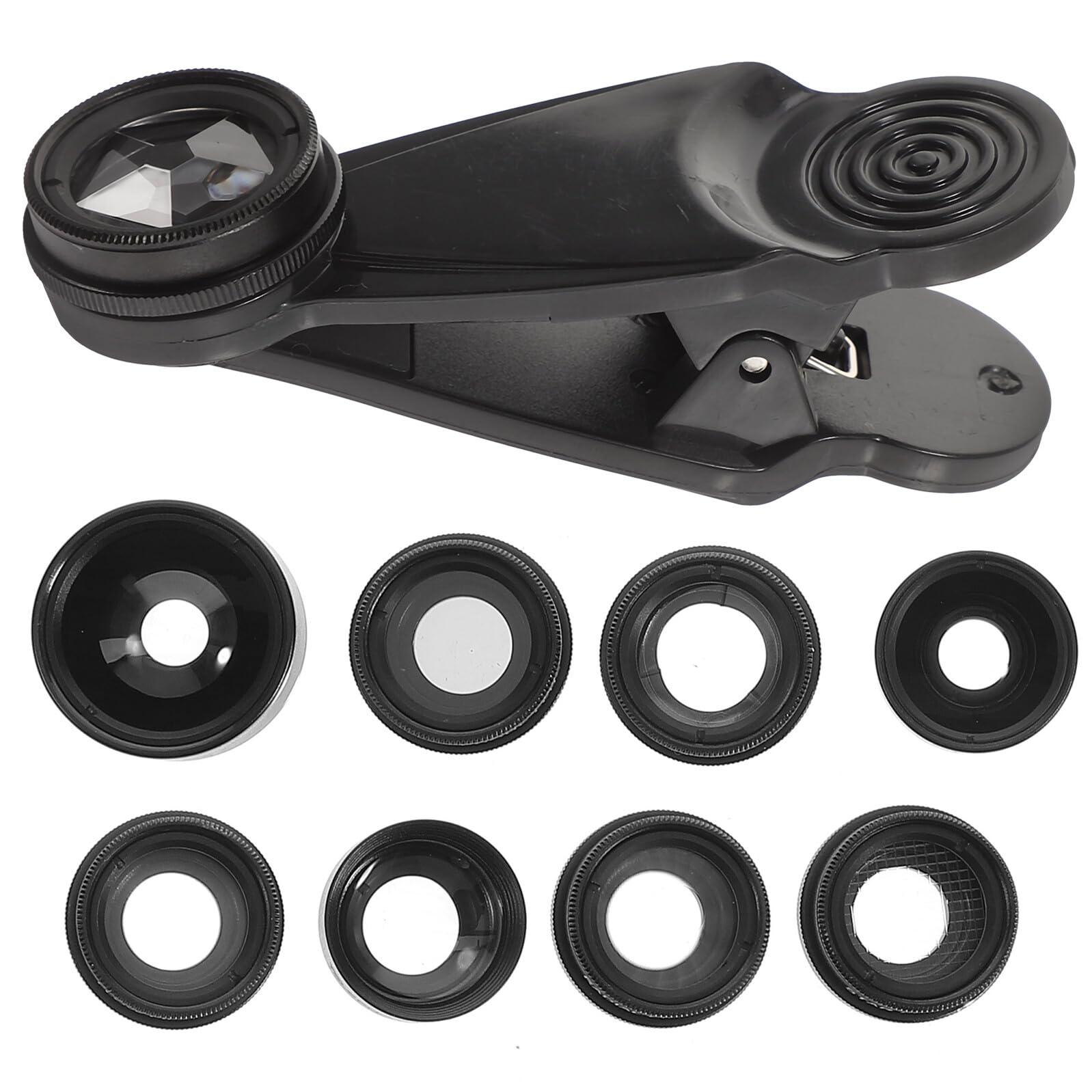 Lenti per Fotocamera Smartphone Kit Grandangolare Macro Fisheye Teleobiettivo Facile Installare per Appassionati Fotografia