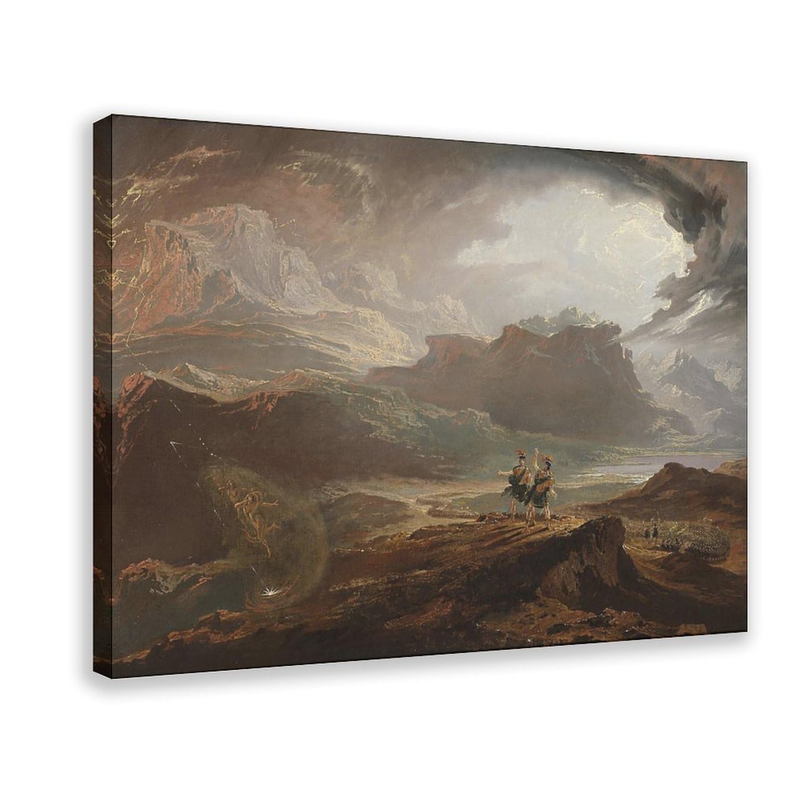 Toile John Martin Macbeth tableau décoration murale salon bureau 20x30 - 8