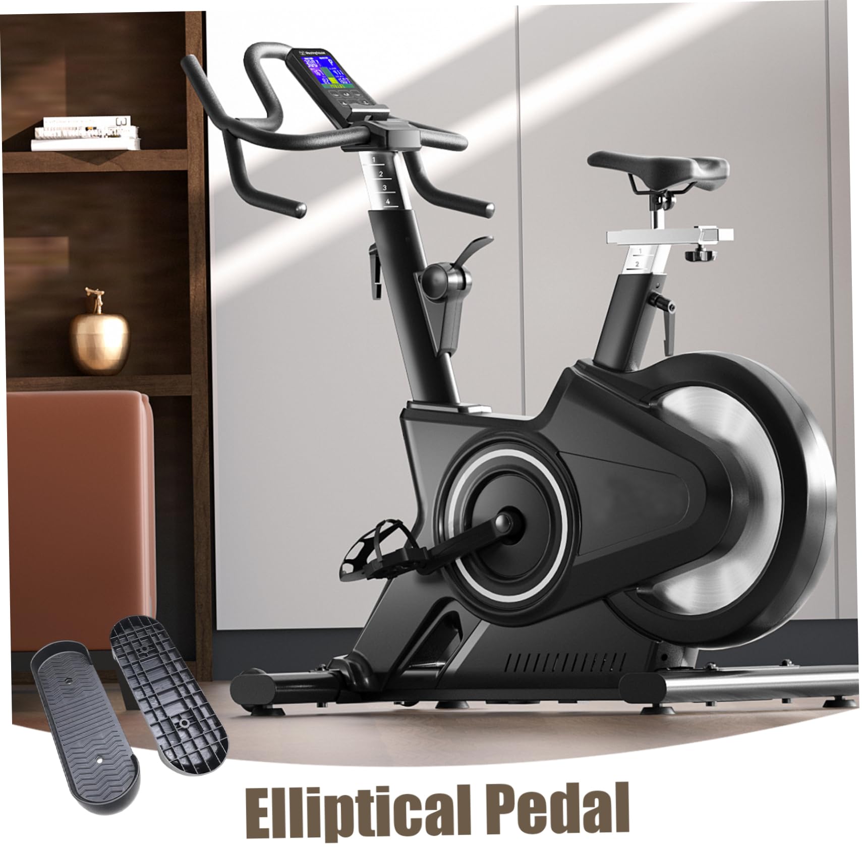 Elliptische Ersatzteile Universal 1Pair Foot Pedal Nicht -Schlupfversorgungen Übungen Fahrrad Ersatzteile Fitnessgeräte Fußboard für den Haushaltsgebrauch