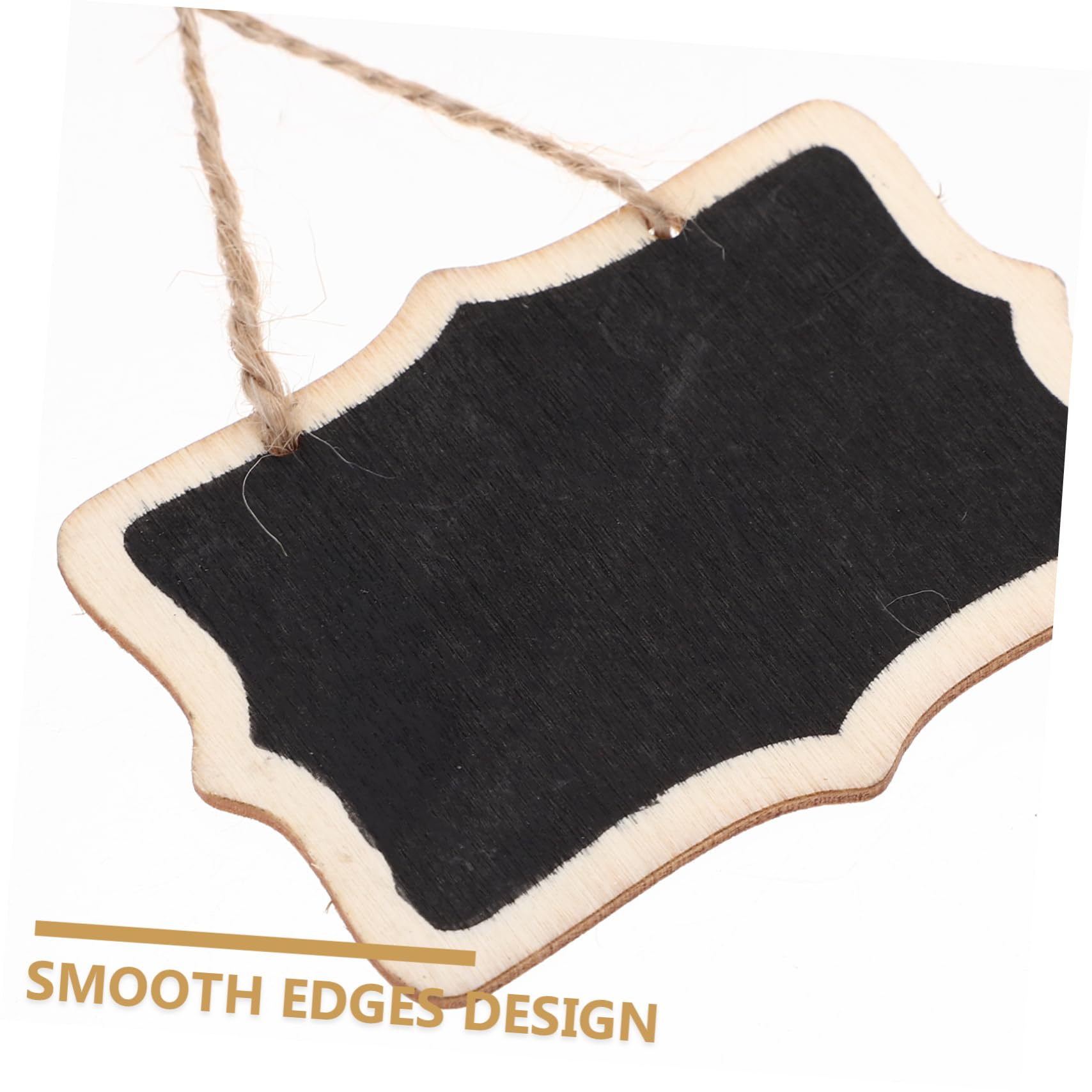 GRIRIW 10pcs Mini Blackboard Double-Sided Wooden Chalkboard Sign Decorative Chalkboard for Restaurant Table