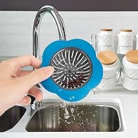 Vista 7 de Kitchen Sink Strainer, 4PCS Silicone Sink Strainers, Large Wide Rim 4.5" Diameter Sink Drain Strainer for Kitchen Sink - Multicolor