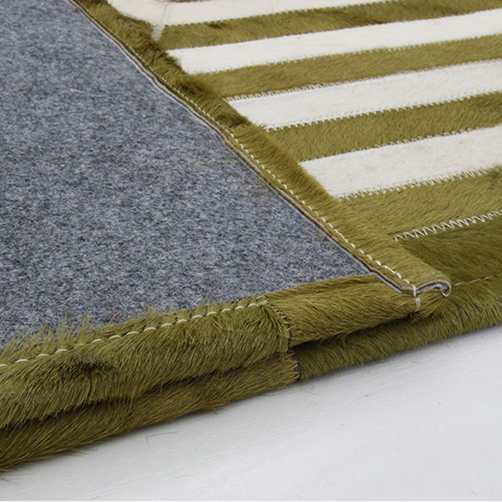 Duży dywan ze skóry bydlęcej, patchwork, zielony, ze skóry bydlęcej, dekoracyjny, do salonu, sypialni, pokoju dziecięcego, nowoczesny design, dekoracja domu