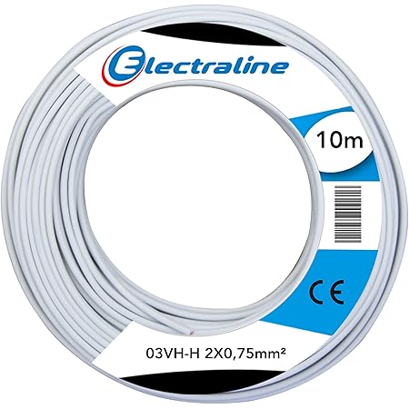 Cavo Elettrico Electraline H03VVH2-F - 2x0,75 Mm, 10 Metri, Nero, Per Piccoli Elettrodomestici - Foto 10