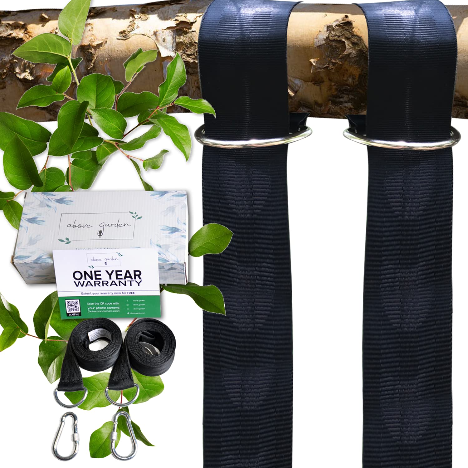 Buy Tree Swing Hanging Straps (5ft) Set of 2 Double Layer Adjustable
