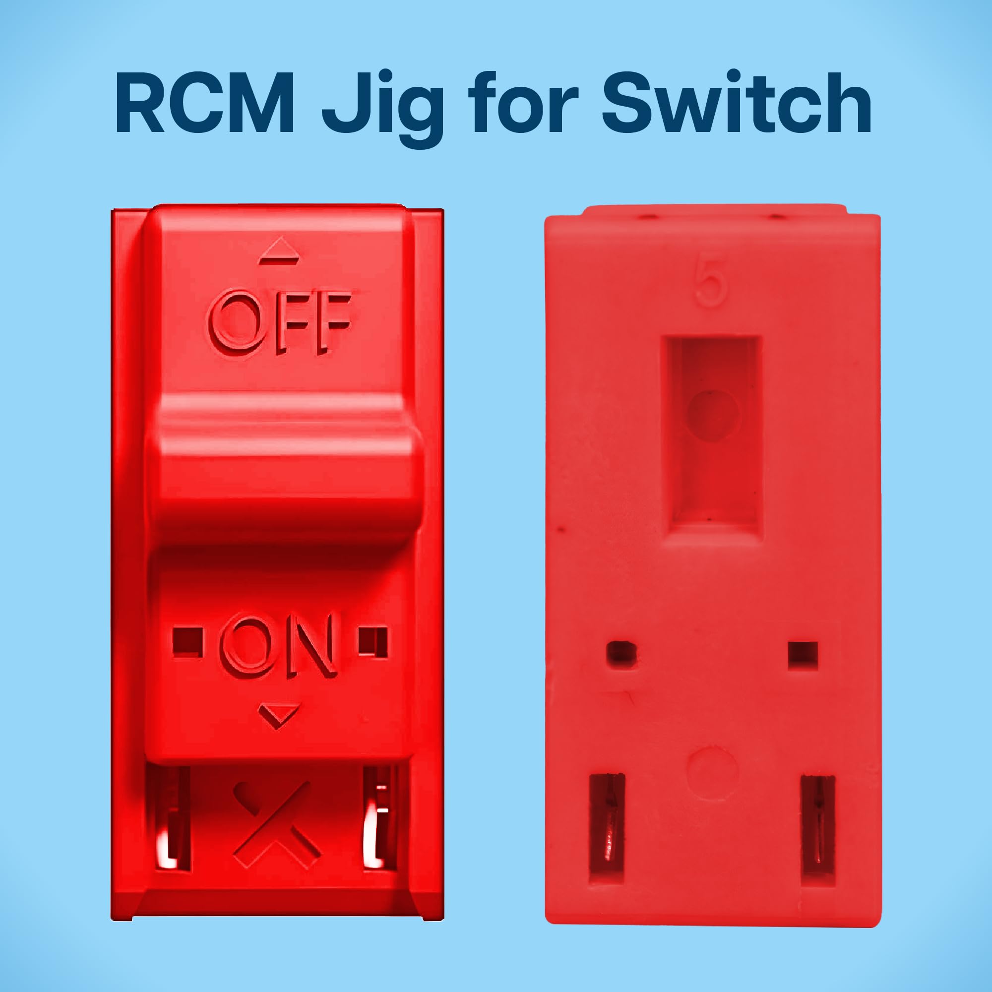MMOBIEL RCM Jig Clip - Conector Corto Compatible con Nintendo Switch - RCM Loader - Herramienta Joy-Con Recovery Mode Dongle - Sirve para Modificar el Archivo, Jugar al Simulador - Rojo