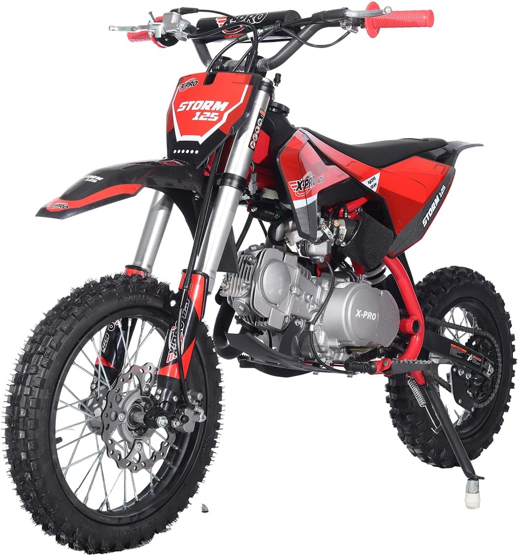 X-PRO Storm 125cc Dirt Bike, front view