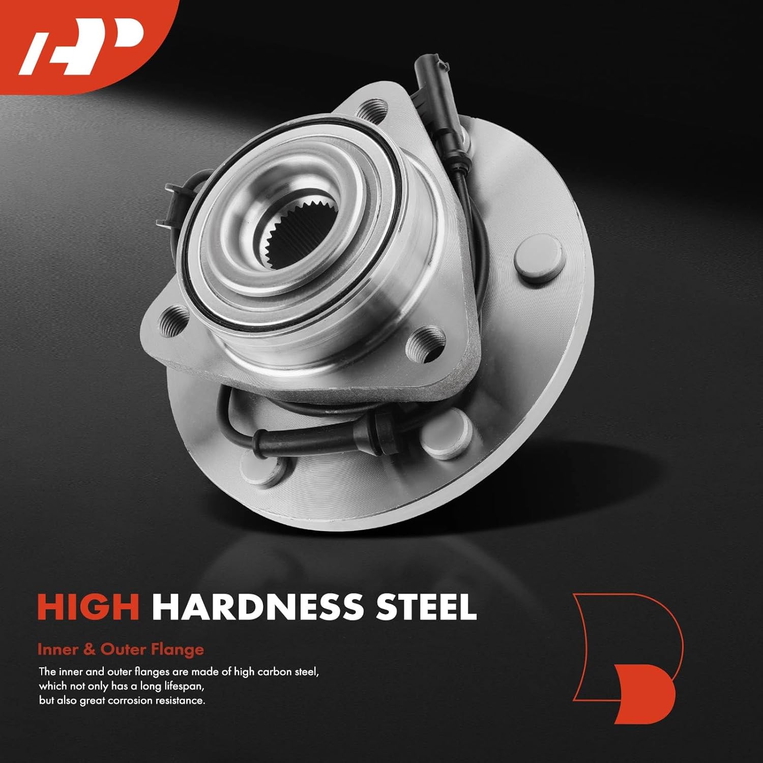 A-Premium 2 x Front Wheel Bearing and Hub Assembly with ABS & 6-Lug Compatible with Nissan Armada 2012-2015, Titan 2012-2015, 4WD Only