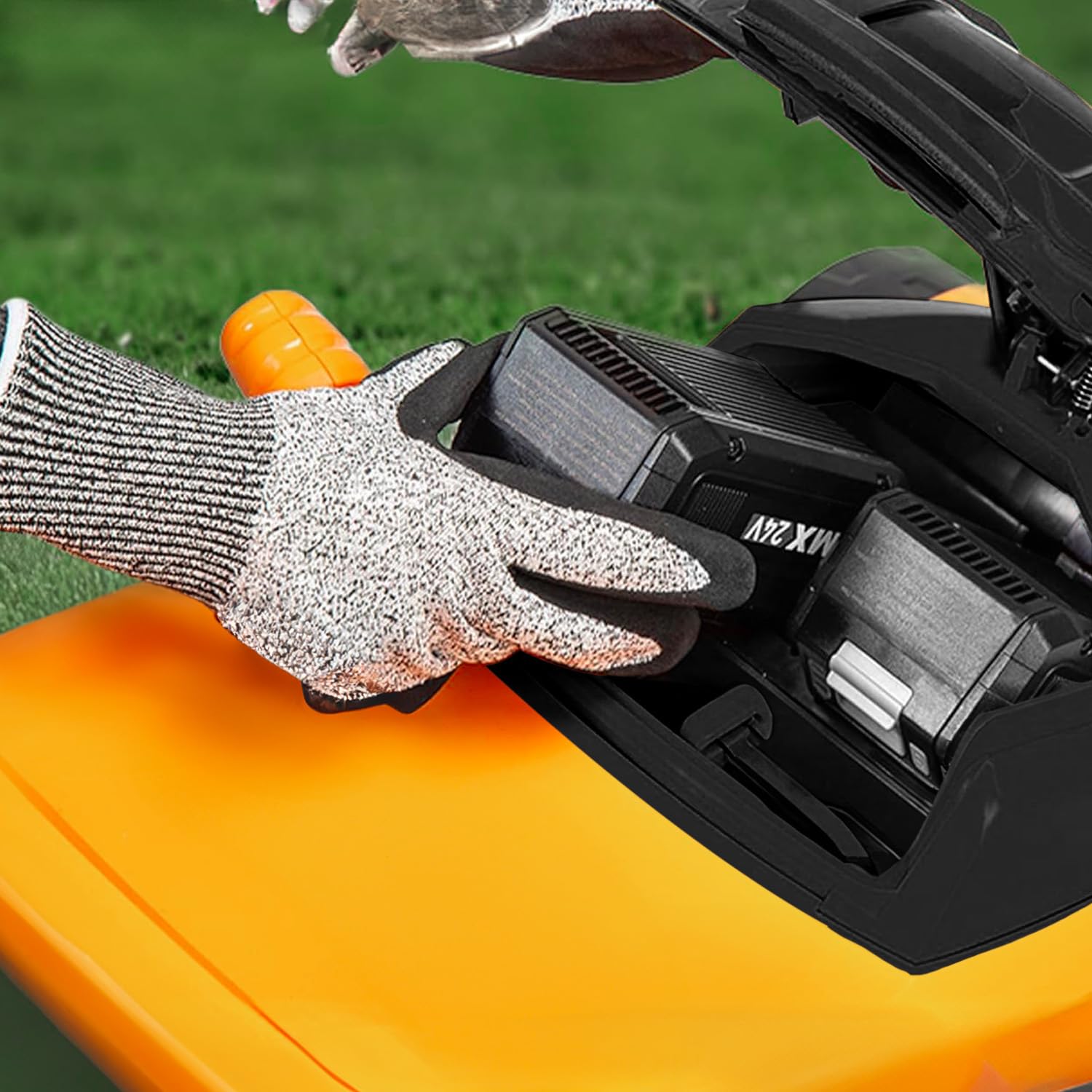 Avilia Tagliaerba Elettrico a Spinta - Tosaerba con Ruote e Sacco Raccogli Erba da 35L, 1400W, 330mm di Larghezza di Taglio