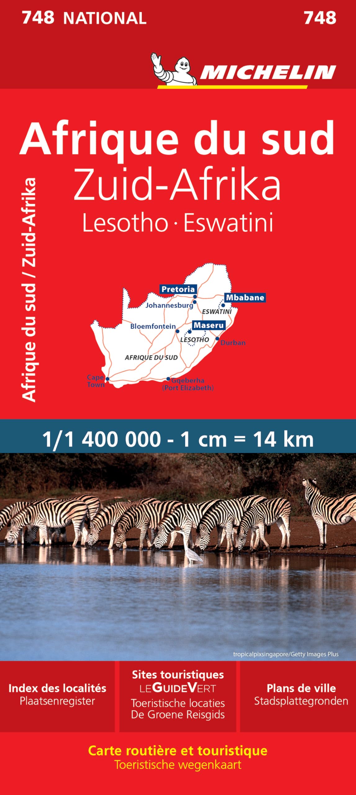 South Africa National Map 748: Map (Michelin National Maps)