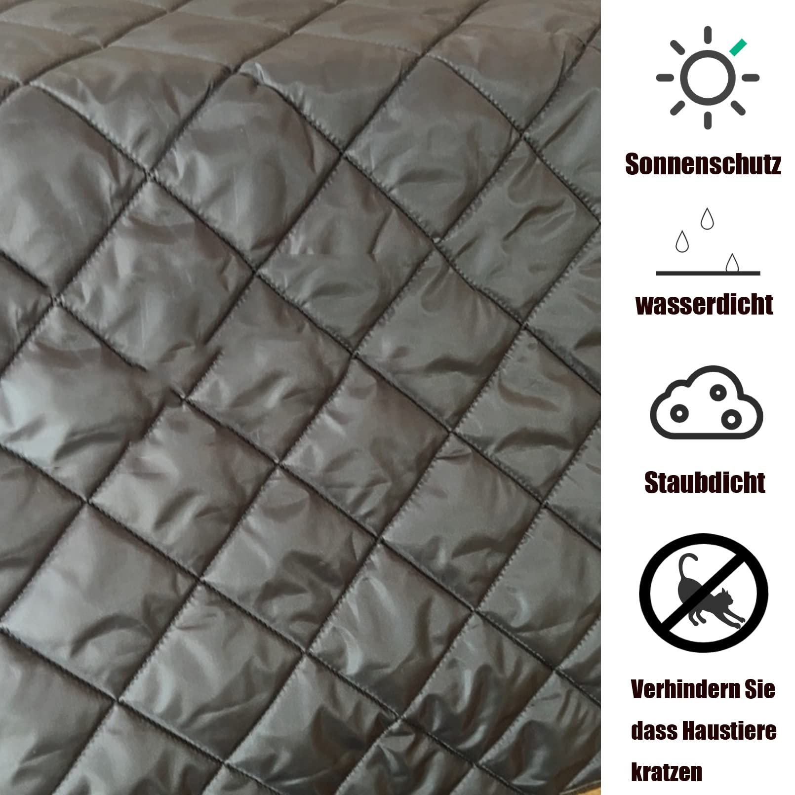 AETVRNI Grand Piano Cover Dustproof- Baby Grand Piano Cover-Waterproof Moisture-Proof and Decorative Grand Piano Protective Cover,160cm/62.9in