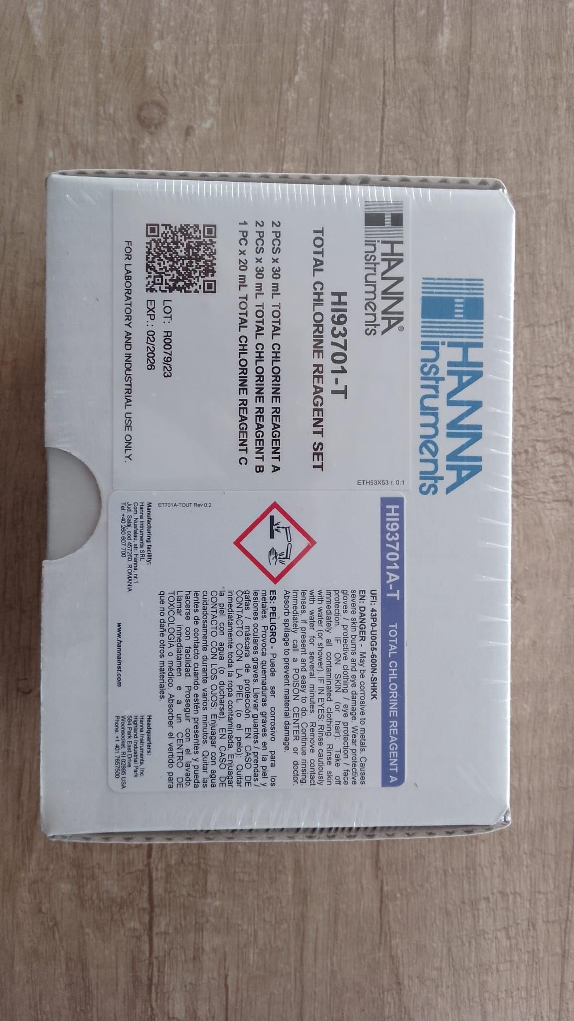 Reagenzien für Photometer Chlor Gesamt niedrig (300 Tests) (Flüssig)
