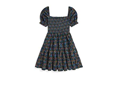 Polo Ralph Lauren Kids Floral Smocked Cotton Jersey Dress (Big Kid) Girl